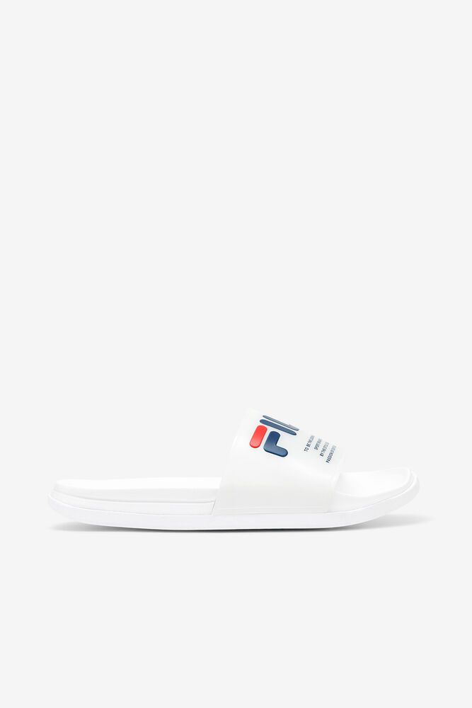 Fila Drifter Luxe Clear White Sandals Womens - NZ 87639-MVDG